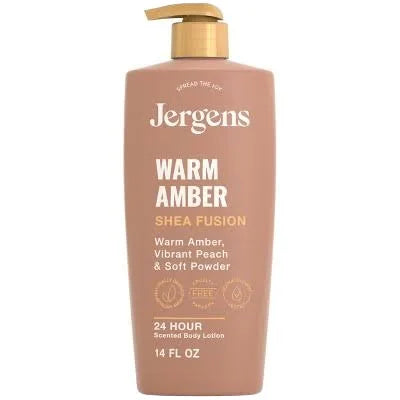 Jergens Shea Fusion Warm Amber Scented Body Lotion 14oz