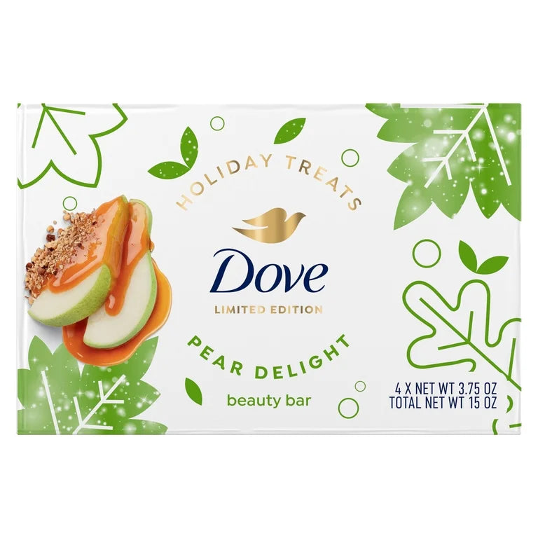 Dove Limited Edition Holiday Treats Moisturizing soap Bar Pear Delight - 1 bar