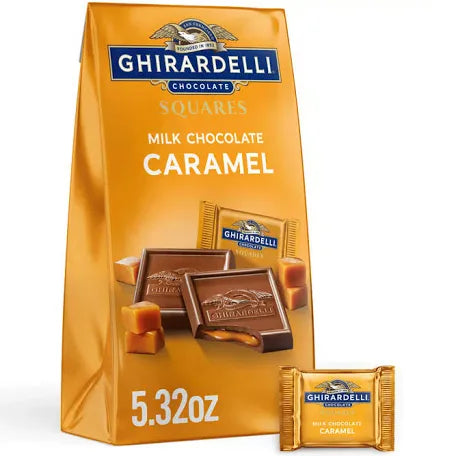 Ghirardelli Milk Chocolate Caramel Squares 5.32oz bag