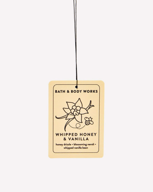 Bath & Body Works: Whipped Honey and Vanilla Car Air Freshener