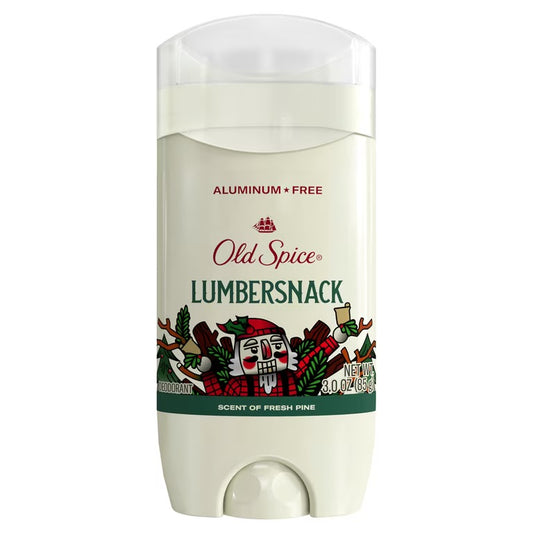 Old Spice Aluminum-Free Deodorant for Men, Lumbersnack Fresh Pine Scent, 3 oz