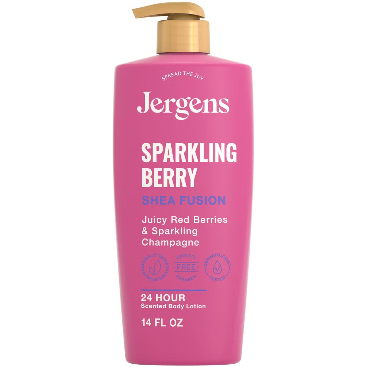 Jergens Shea Fusion Sparkling Berry Scented Body Lotion 14oz