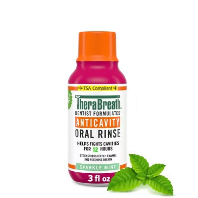 Therabreath oral rinse 3oz sparkle mint