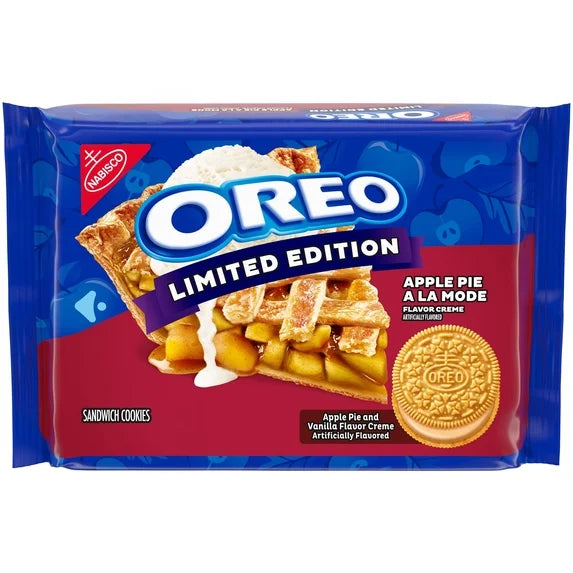 Apple Pie a la Mode Oreo Sandwich Cookies, Limited Edition, 10.68oz (303g)