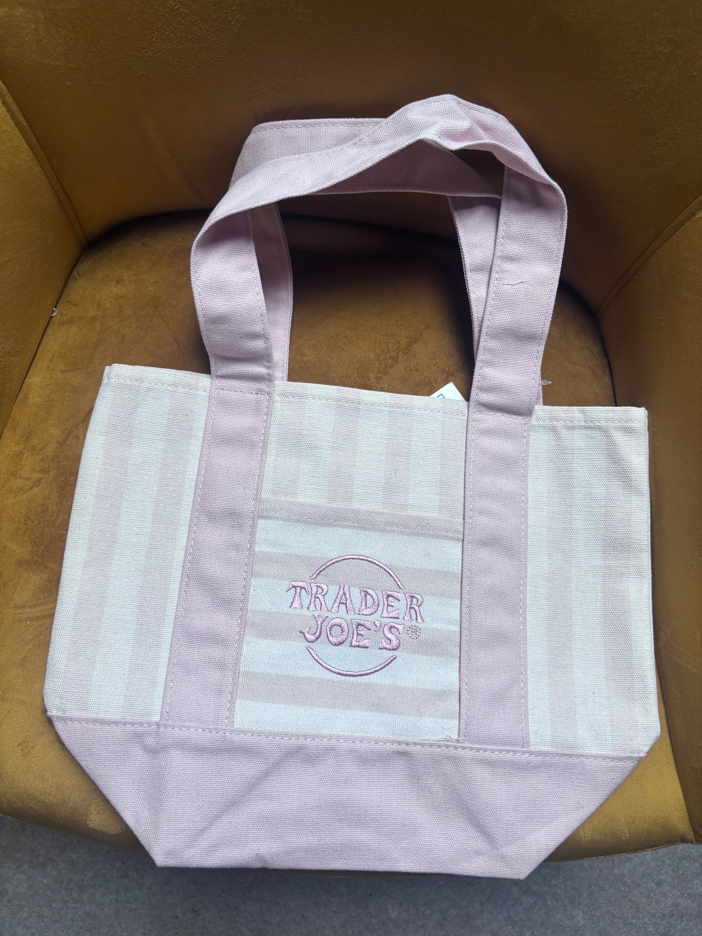 Trader Joe’s mini tote bag - pink