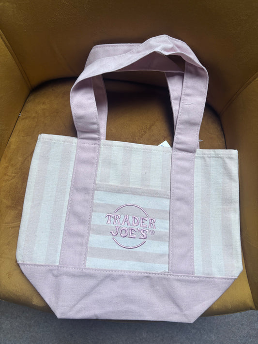 Trader Joe’s mini tote bag - pink