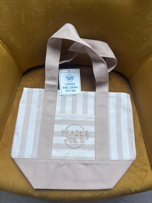 Trader Joe’s mini tote bag - beige