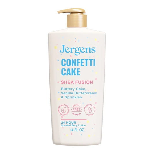 Jergens Shea Fusion Confetti Cake Scented Body Lotion 14oz