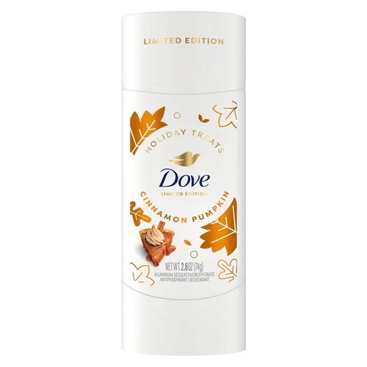 Dove Limited Edition Holiday Treats Antiperspirant Deodorant Cinnamon Pumpkin Pie 2.6 oz