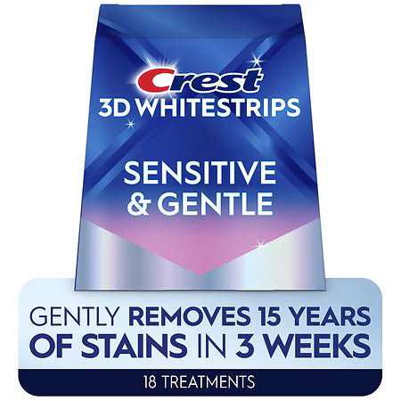Crest 3D white sensitive & gentle teeth whitening kit (18 treatments)