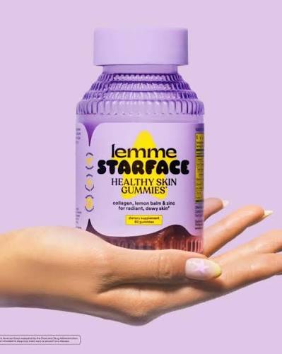 Lemme Starface Healthy Skin Gummies - Lemon Flavored - 60ct