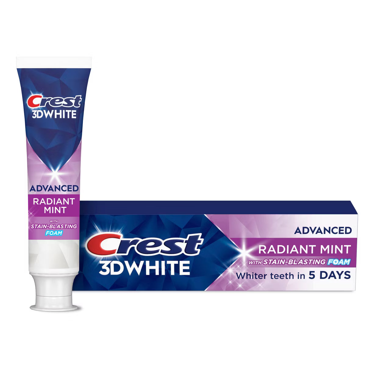 Crest 3D White Advanced Tooth Whitening Fluoride Toothpaste - Radiant Mint