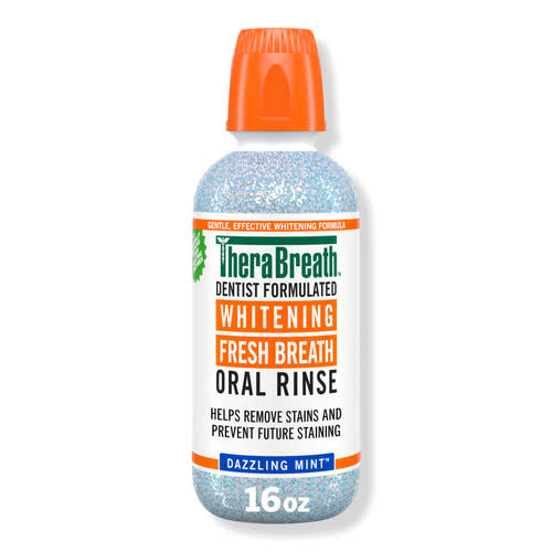 Therabreath dazzling mint oral rinse 16oz