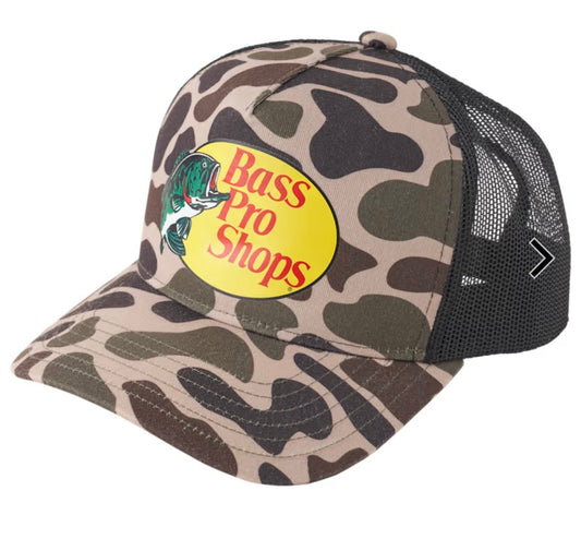 Bass Pro Shops Printed Mesh Trucker Cap - Camo