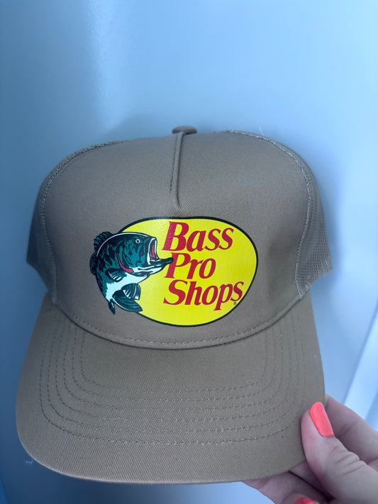 Bass Pro Shops Mesh Trucker Cap - Khaki