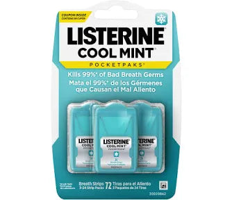 Listerine Cool mint pocketpak breath strips